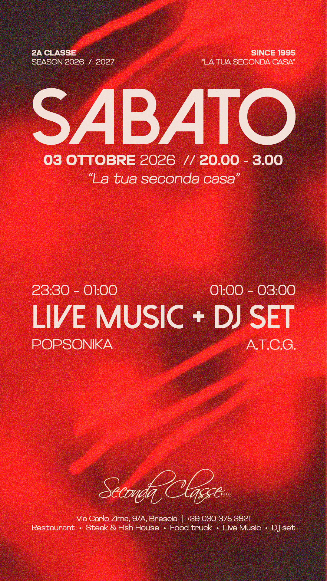 LIVE MUSIC: PopSonika | DJ SET: A.T.C.G.